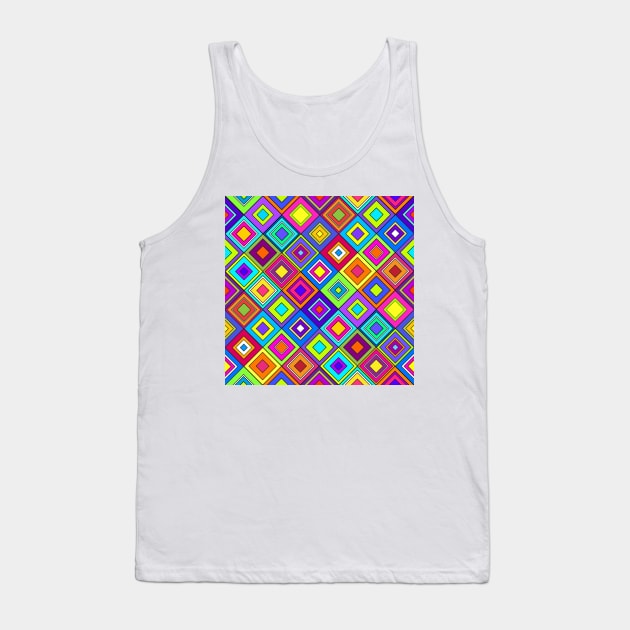 Modern Retro Diamonds Tank Top by SSSowers